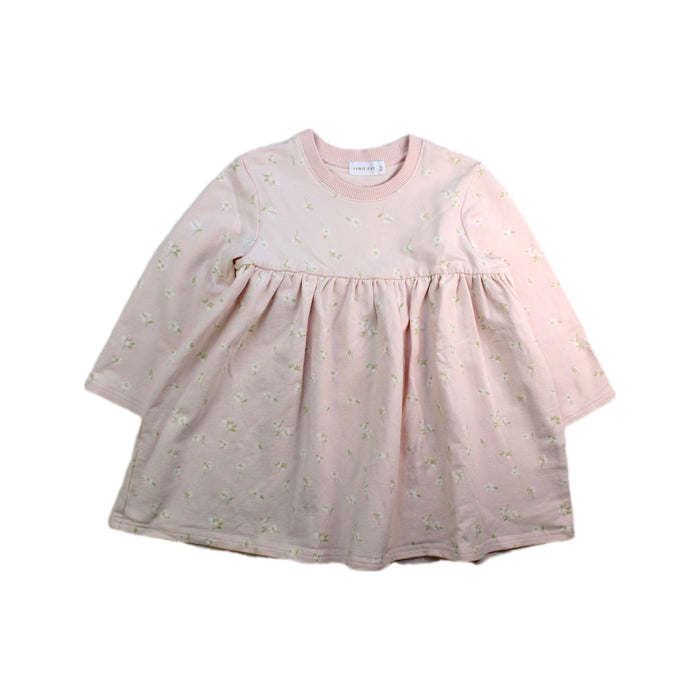 A Pink Long Sleeve Dresses from Jamie Kay in size 3T for girl. (Front View)