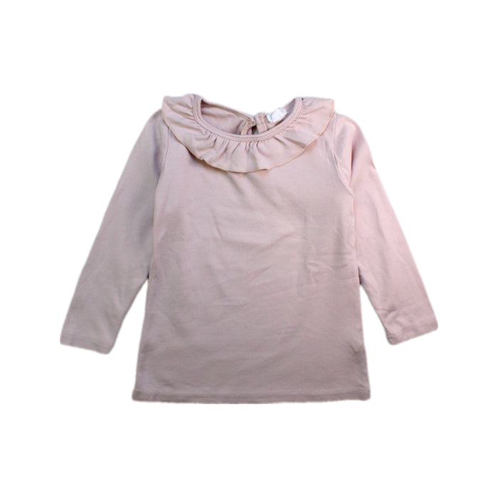 A Pink Long Sleeve Tops from Jamie Kay in size 3T for girl. (Front View)