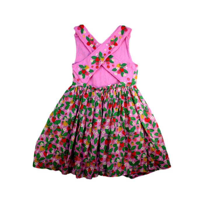 A Multicolour Sleeveless Dresses from Boden in size 7Y for girl. (Back View)
