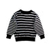 A Black Crewneck Sweatshirts from Petit Bateau in size 6T for boy. (Back View)