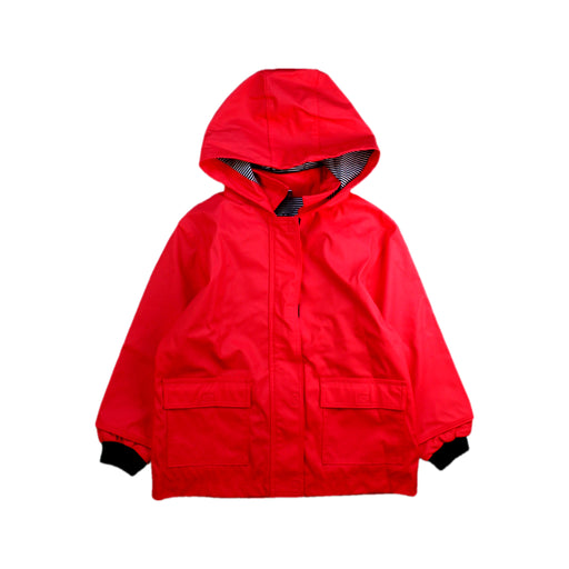 A Red Rain Jackets from Petit Bateau in size 4T for neutral. (Front View)