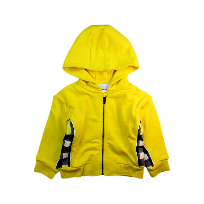 A Yellow Lightweight Jackets from Burberry in size 12-18M for boy. (Front View)