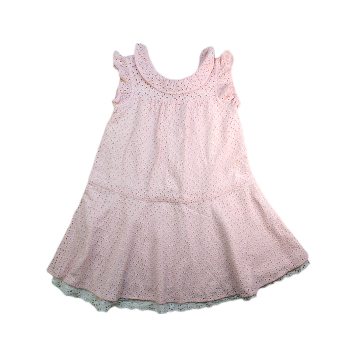 A Pink Sleeveless Dresses from Nicholas & Bears in size 4T for girl. (Front View)