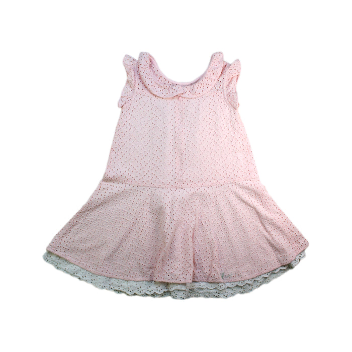A Pink Sleeveless Dresses from Nicholas & Bears in size 4T for girl. (Back View)