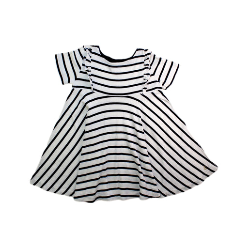 A Black Short Sleeve Dresses from Petit Bateau in size 4T for girl. (Front View)
