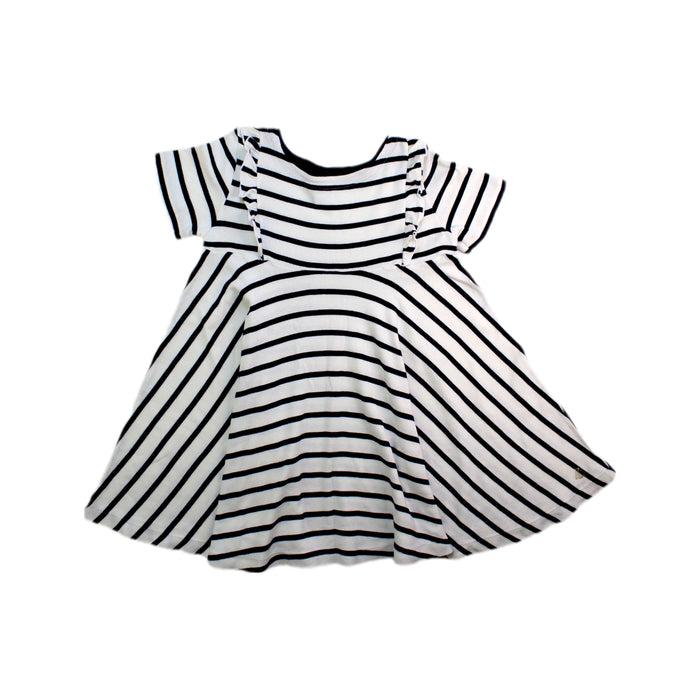 A Black Short Sleeve Dresses from Petit Bateau in size 4T for girl. (Front View)
