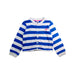 A Blue Cardigans from Petit Bateau in size 4T for girl. (Front View)