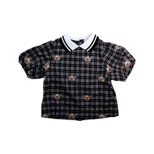 A Black Short Sleeve Tops from Burberry in size 3T for girl. (Front View)