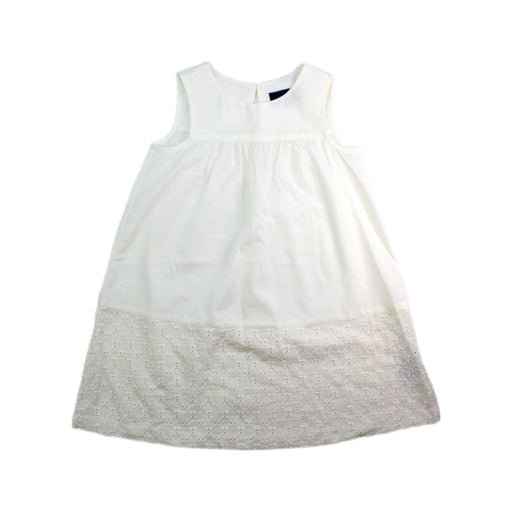 A White Sleeveless Dresses from Nicholas & Bears in size 4T for girl. (Front View)