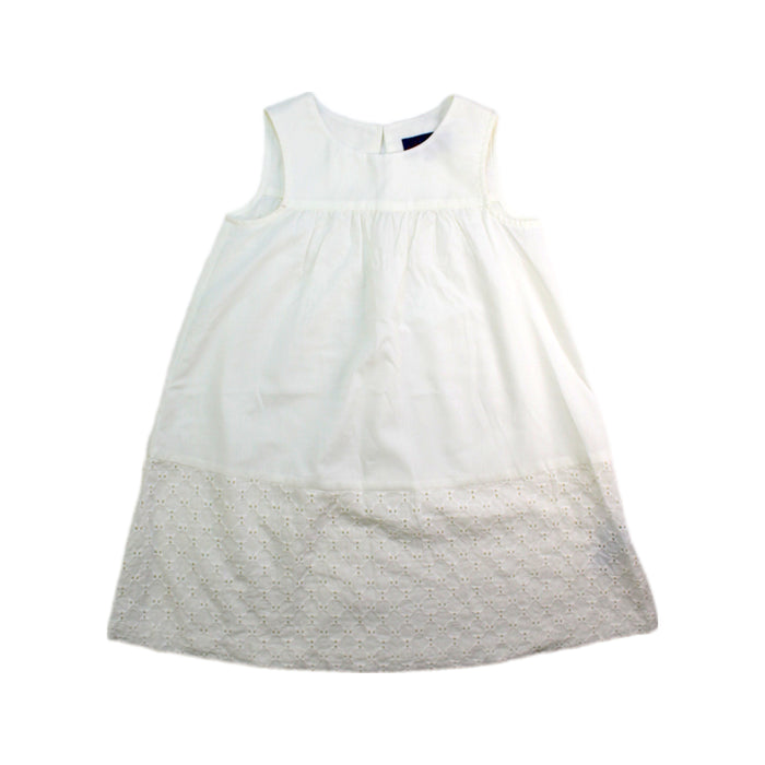 A White Sleeveless Dresses from Nicholas & Bears in size 4T for girl. (Front View)