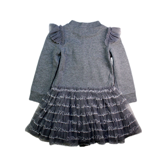 A Grey Sweater Dresses from Nicholas & Bears in size 4T for girl. (Back View)