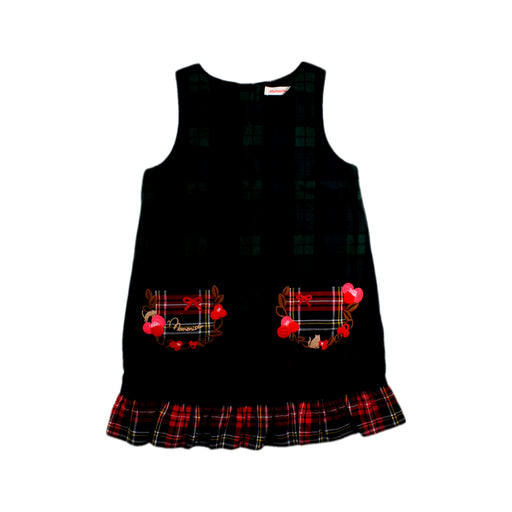 A Black Sleeveless Dresses from Momonittu in size 6T for girl. (Front View)