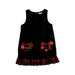 A Black Sleeveless Dresses from Momonittu in size 6T for girl. (Front View)