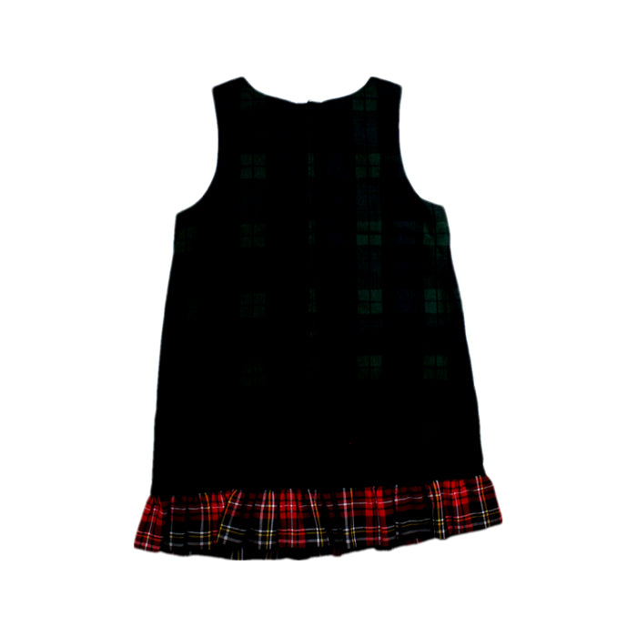 A Black Sleeveless Dresses from Momonittu in size 6T for girl. (Back View)