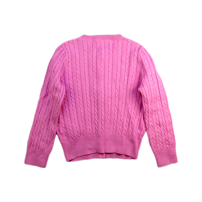 A Pink Cardigans from Polo Ralph Lauren in size 4T for girl. (Back View)