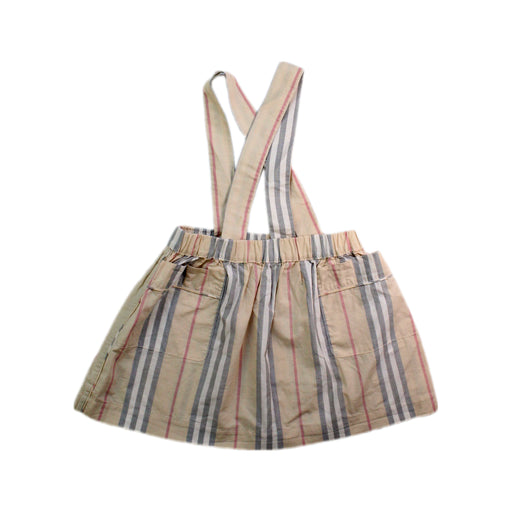 A Beige Overall Dresses from Burberry in size 12-18M for girl. (Front View)