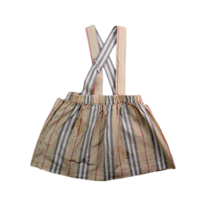 A Beige Overall Dresses from Burberry in size 12-18M for girl. (Back View)