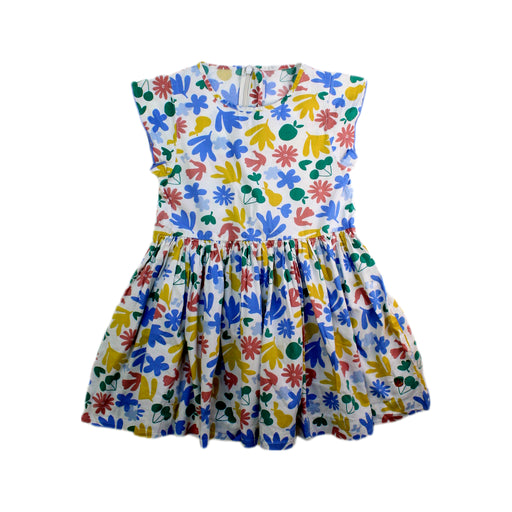 A Multicolour Sleeveless Dresses from Petit Bateau in size 4T for girl. (Front View)