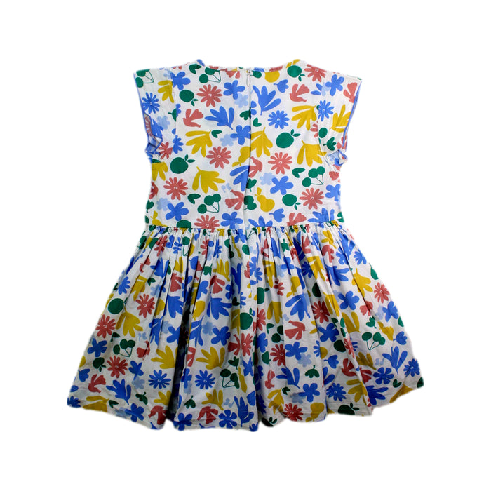 A Multicolour Sleeveless Dresses from Petit Bateau in size 4T for girl. (Back View)