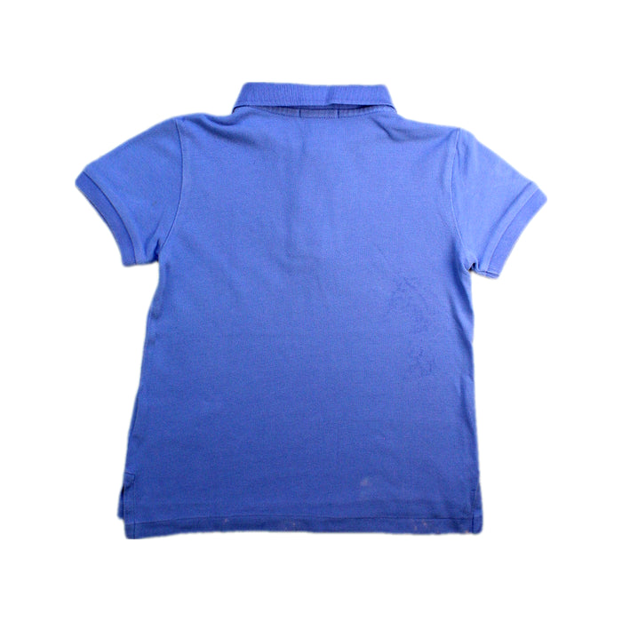 A Blue Short Sleeve Polos from Polo Ralph Lauren in size 3T for boy. (Back View)