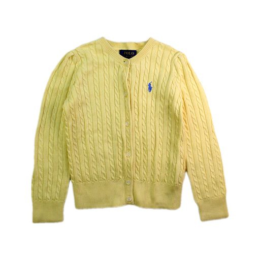 A Yellow Cardigans from Polo Ralph Lauren in size 4T for girl. (Front View)
