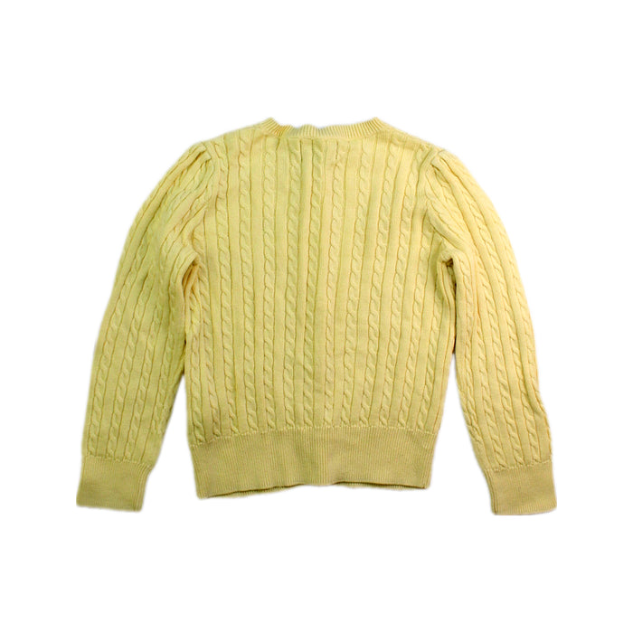 A Yellow Cardigans from Polo Ralph Lauren in size 4T for girl. (Back View)