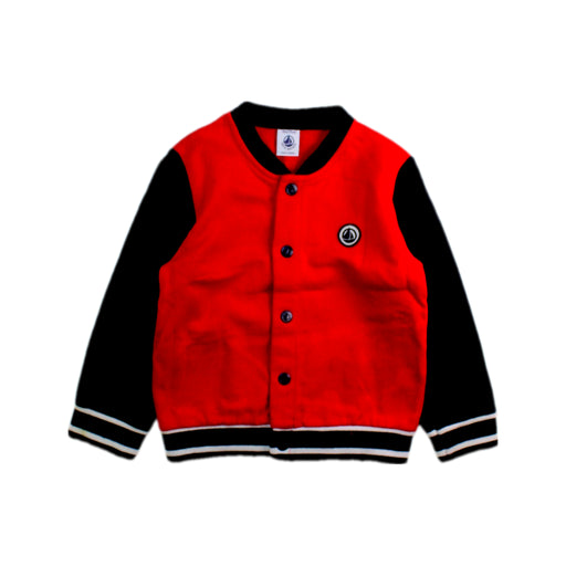 A Red Lightweight Jackets from Petit Bateau in size 3T for boy. (Front View)