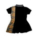 A Black Short Sleeve Dresses from Burberry in size 2T for girl. (Back View)