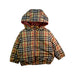 A Beige Puffer/Quilted Jackets from Burberry in size 2T for girl. (Front View)