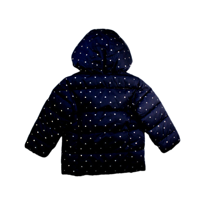 A Navy Puffer/Quilted Coats & Outerwear from Petit Bateau in size 3T for girl. (Back View)