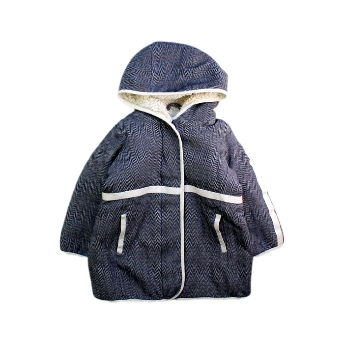 A Blue Coats from Emporio Armani in size 18-24M for girl. (Front View)