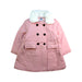 A Pink Coats from Petit Bateau in size 4T for girl. (Front View)