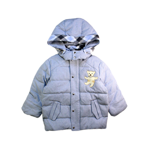 A Blue Puffer/Quilted Coats & Outerwear from Nicholas & Bears in size 4T for boy. (Front View)