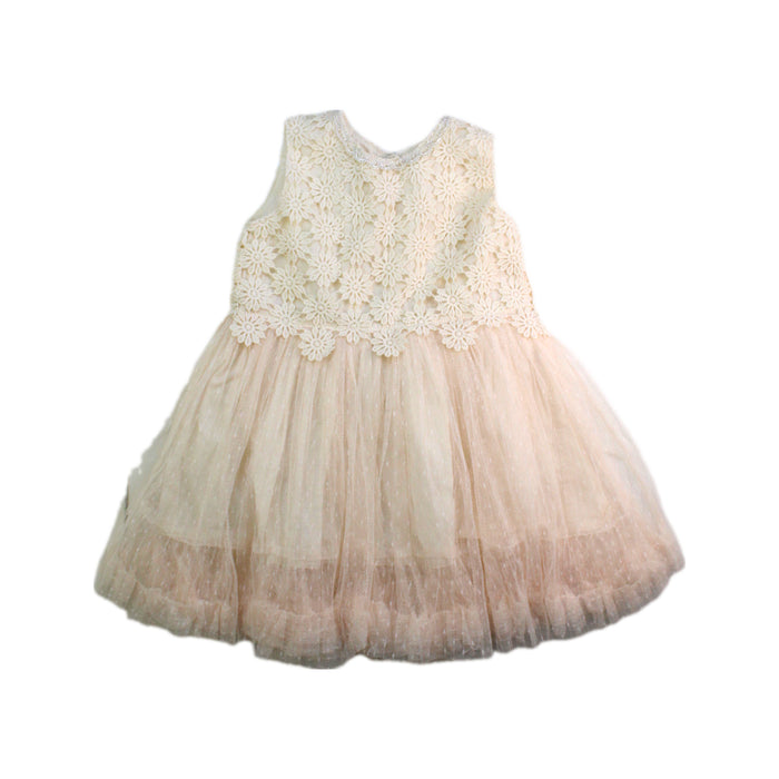 A Ivory Sleeveless Dresses from Comme Ca Fossette in size 18-24M for girl. (Front View)