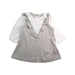 A Grey Long Sleeve Dresses from Natures Purest in size 6-12M for girl. (Front View)