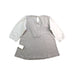 A Grey Long Sleeve Dresses from Natures Purest in size 6-12M for girl. (Back View)