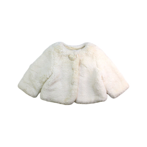 A Ivory Lightweight Jackets from Momonittu in size 3-6M for girl. (Front View)