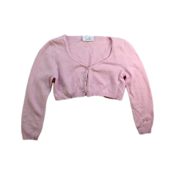 A Pink Cardigans from Gusella in size 3T for girl. (Front View)
