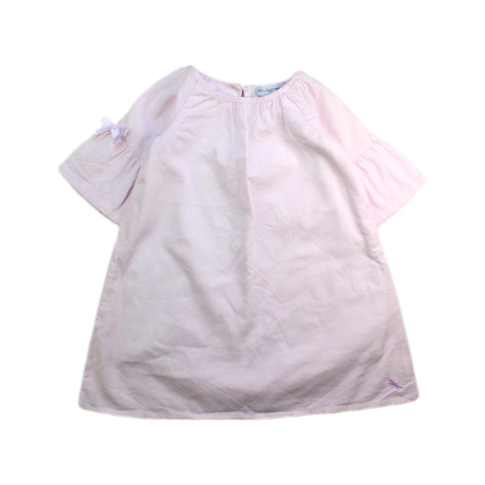 A Pink Short Sleeve Dresses from Bleu Comme Gris in size 12-18M for girl. (Front View)