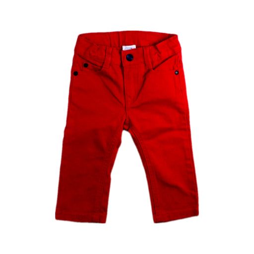 A Red Casual Pants from Jacadi in size 6-12M for girl. (Front View)