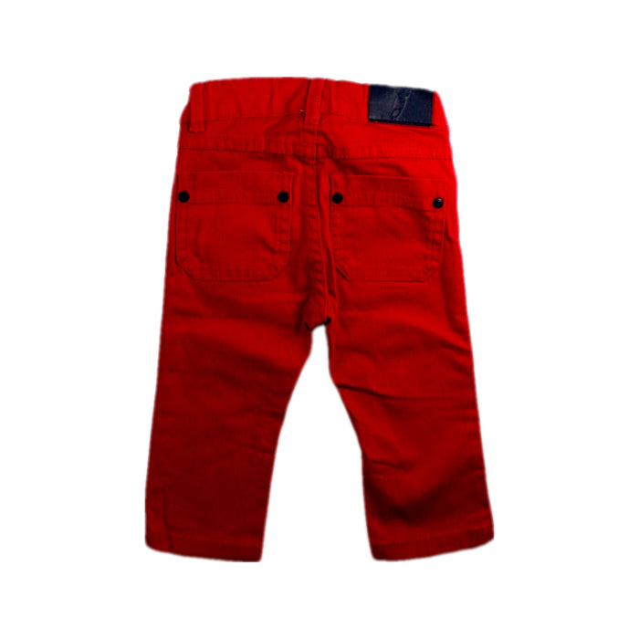 A Red Casual Pants from Jacadi in size 6-12M for girl. (Back View)