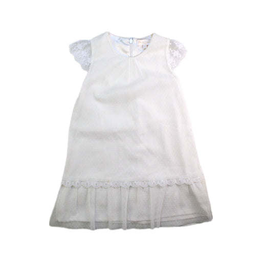 A White Sleeveless Dresses from Bleu Comme Gris in size 2T for girl. (Front View)