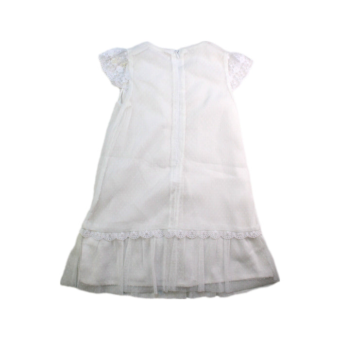 A White Sleeveless Dresses from Bleu Comme Gris in size 2T for girl. (Back View)