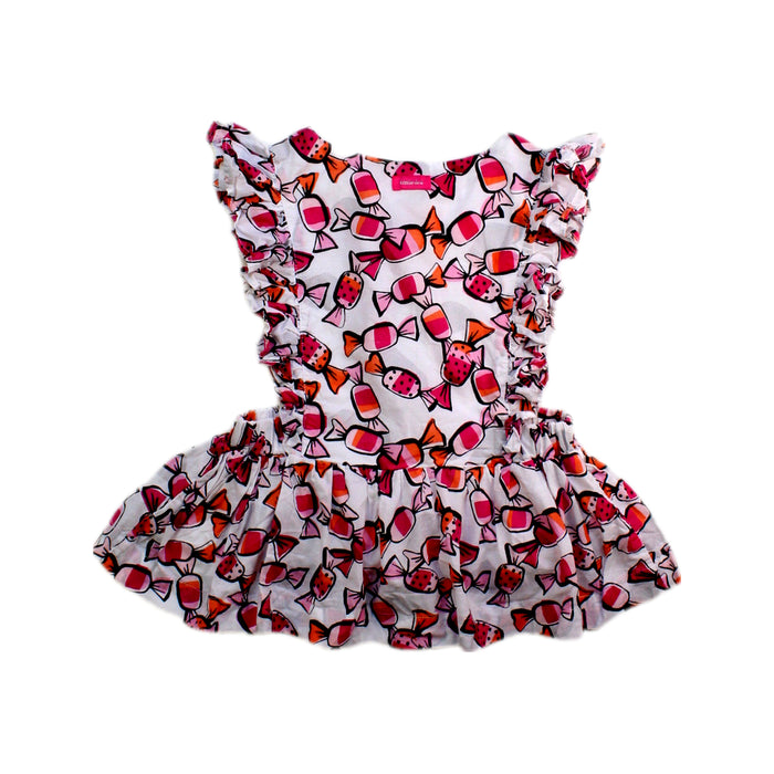 A Pink Sleeveless Tops from Catimini in size 3T for girl. (Back View)
