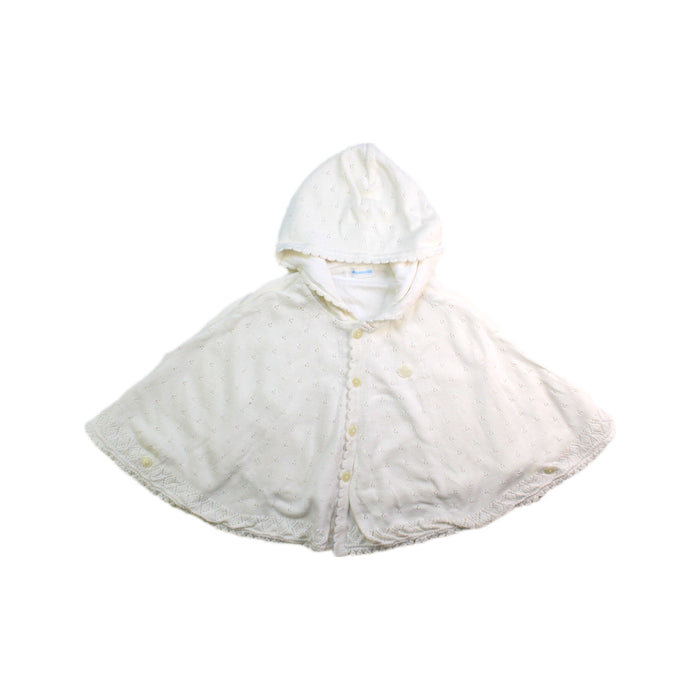 A White Capes & Ponchos from Miki House in size 3-6M for girl. (Front View)