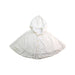 A White Capes & Ponchos from Miki House in size 3-6M for girl. (Front View)