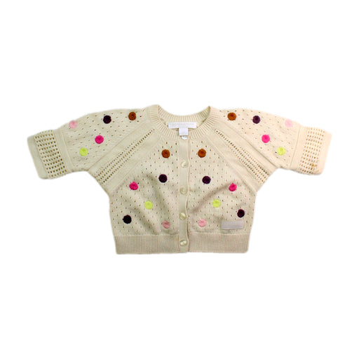 A Beige Cardigans from Burberry in size 12-18M for girl. (Front View)