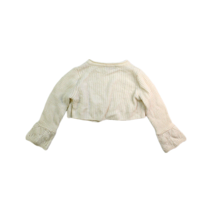 A Ivory Cardigans from I Pinco Pallino in size 6-12M for girl. (Back View)