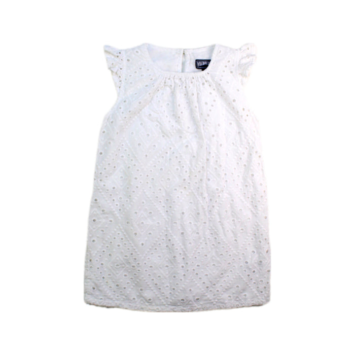 A White Sleeveless Dresses from Vilebrequin in size 2T for girl. (Front View)