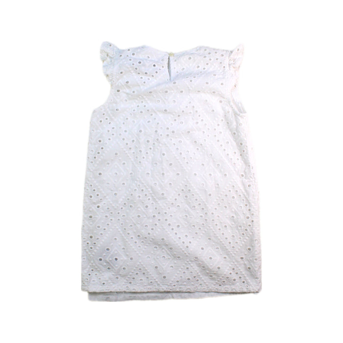 A White Sleeveless Dresses from Vilebrequin in size 2T for girl. (Back View)